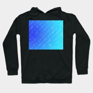 abstract blue pattern in the style of Egyptian characters Hoodie